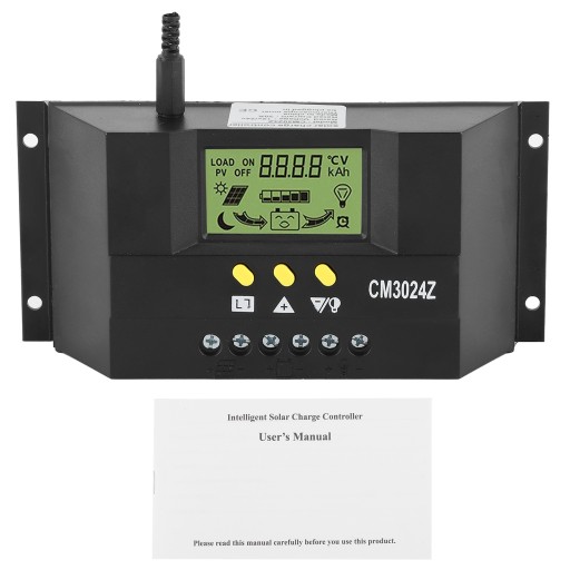 3 SREGULATOR ŁADOWANIA KONTROLER SOLARNY PWM 12V 24V 30A