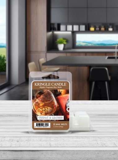 Wosk zapachowy Cognac & Leather Kringle Candle