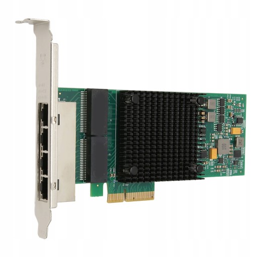 Karta sieciowa PCIe 10/100/1000 mb/s miedź RJ45