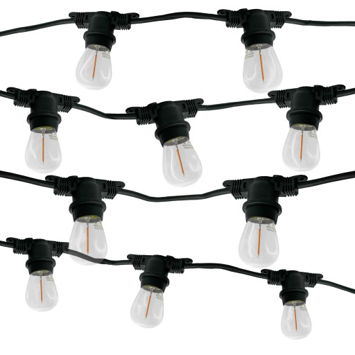 Girlanda Ogrodowa Zewnętrzna 15 m + 15 Żarówek LED