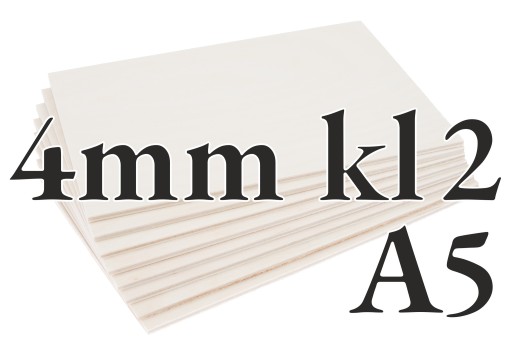Sklejka Brzozowa Klasa 2 - 4mm - A5 210x148 -OW