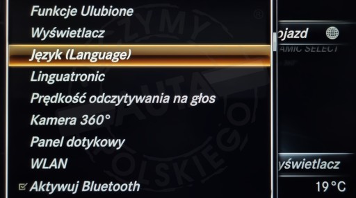 MERCEDES W205 C-KLASA POLSKIE MENU LEKTOR REGION