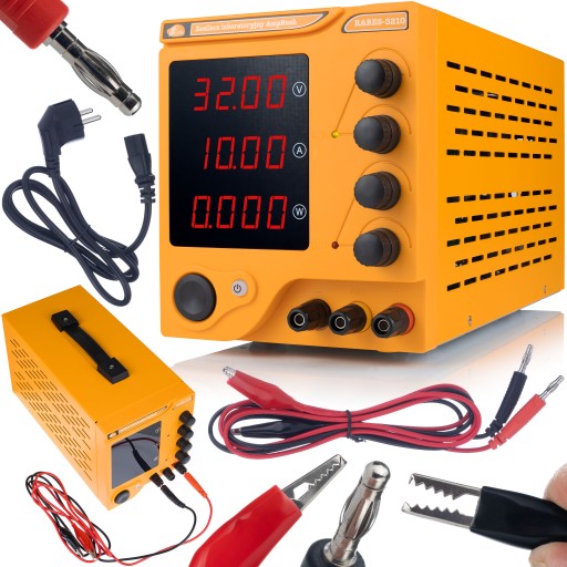 PRECYZYJNY REGULOWANY SERWISOWY ZASILACZ LABORATORYJNY HQ ROSFIX 32V 10A