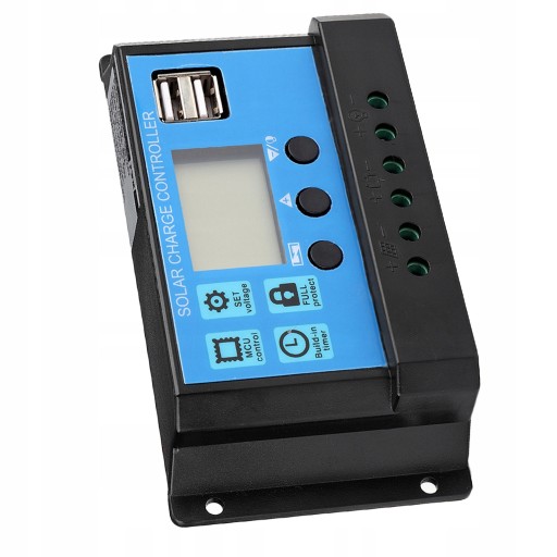 REGULATOR SOLARNY ŁADOWANIA PWM LCD 12/24V 60A