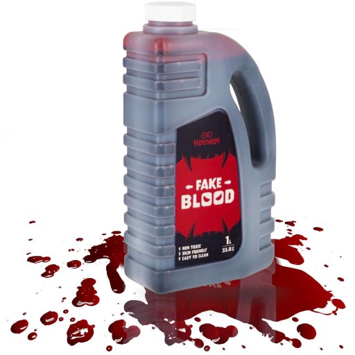 SZTUCZNA KREW kanister make up halloween DUŻA BUTELKA 1 L wampir