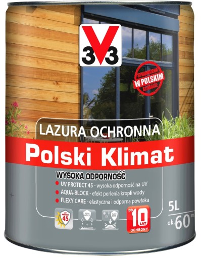 3V3 LAZURA V33 WYSOKA ODPORNOŚĆ 10 LAT 5L