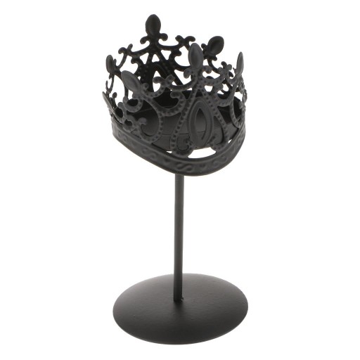 Wrought Iron Tea Light Candle Holder Black