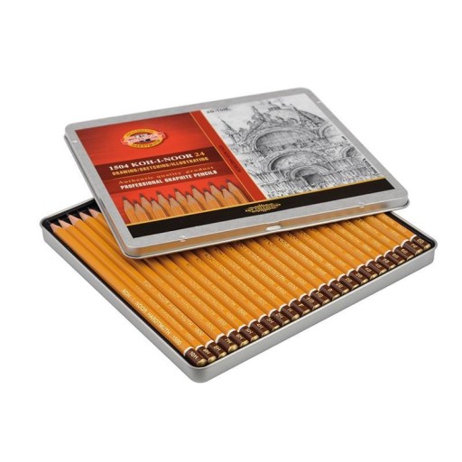 Ołówki grafitowe zestaw 24X KOH-I-NOOR 1504 8B-10H