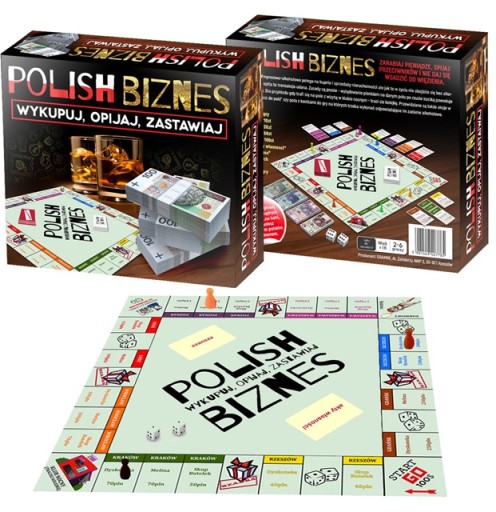Imprezowa gra POLISH BIZNES wykupuj opijaj graj