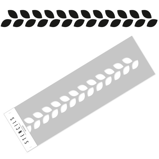 Petals - szablon malarski border