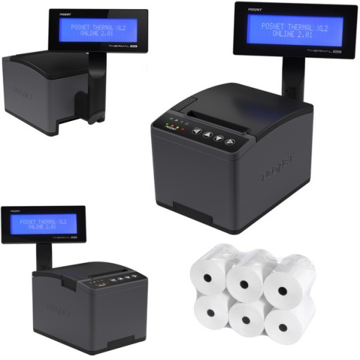DRUKARKA FISKALNA POSNET THERMAL XL2 ONLINE 80MM ROLKI ZGLOSZENIE FISKAL