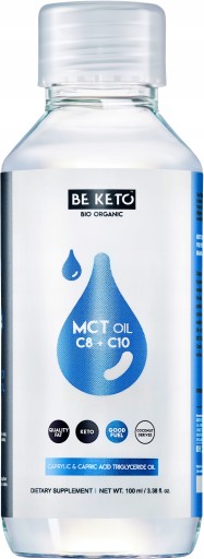 BE KETO OLEJ MCT C8+C10 100 ml ODPORNOŚĆ ENERGIA
