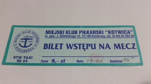 starszy bilet KOTWICA Kołobrzeg (woj. zach-pomor.)