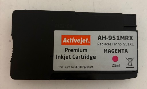 HP WKŁAD TUSZ 951XL MAGENTA zamiennik PUSTY