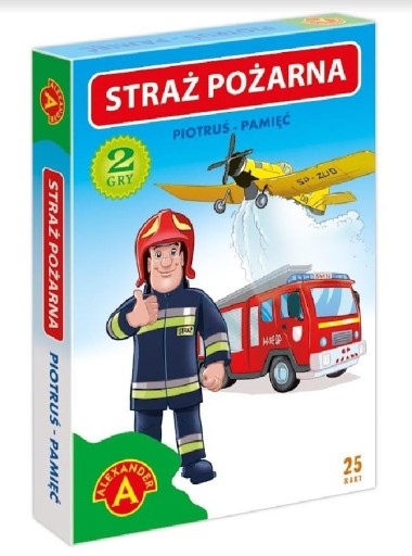 Karty MEMORY dla DZIECI Piotruś Straż Pożarna MEMO