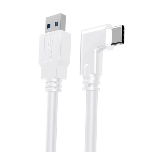 USB3.2 Gen1 5 Gb/s, kabel USB C, trwały PVC USB A na USB CA do C 5 m biały