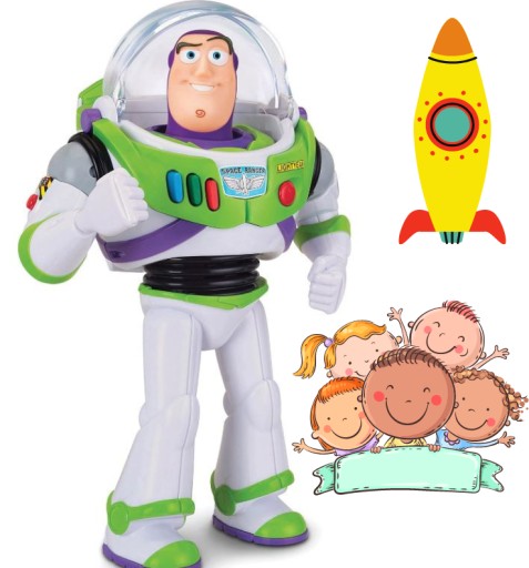 BUZZ ASTRAL TOY STORY 4 MÓWI PREZENT DZIECI ZABAWA