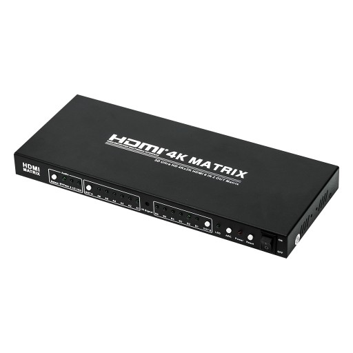 MATRIX SWITCH SPLITTER MATRYCA HDMI 6x2 ULTRAHD 4K