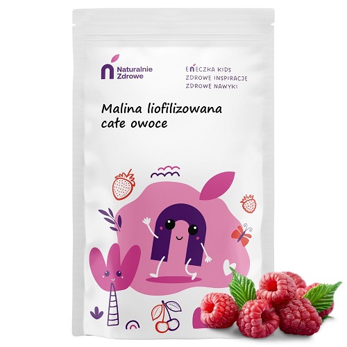 Liofilizowana Malina Całe Owoce Eneczka Kids Zdrowa Przekąska 20 g