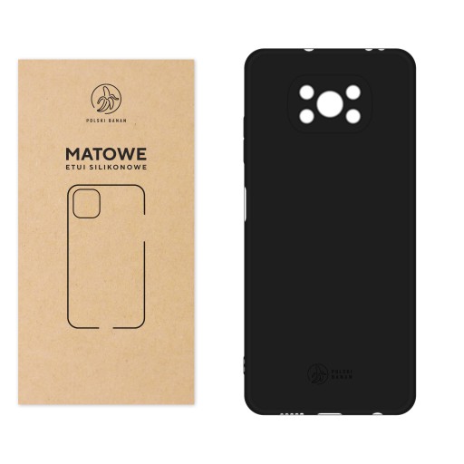 Etui kolorowe Matowe czarne do Xiaomi POCO X3 NFC / X3 Pro
