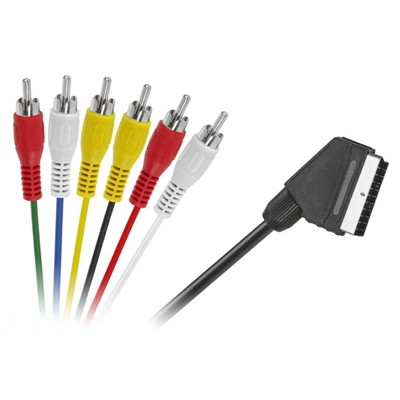Kabel EURO - 6 x RCA CHINCH 1,2m
