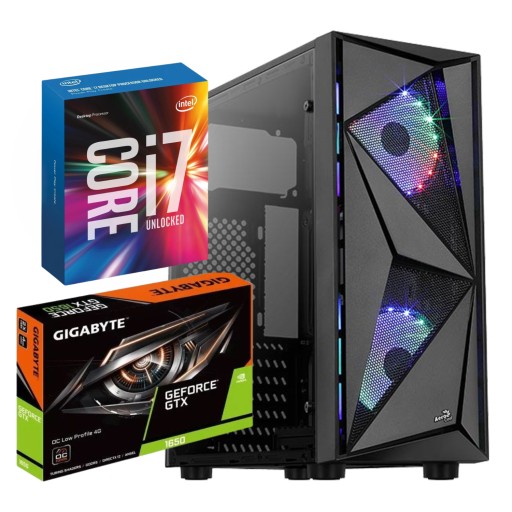 Komputer Gamingowy Do Gier Core I7 16GB 512+1000 NVIDIA GTX 1650 Windows 10