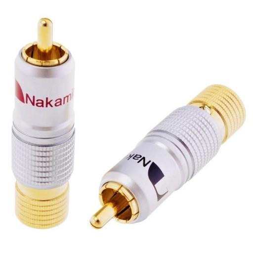 NAKAMICHI WTYK RCA CINCH HQ OFC STEREO MIEDŹ 2szt