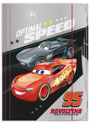 CARS TECZKA A4 Z GUMKĄ DLA CHŁOPCA BOY AUTO CAR