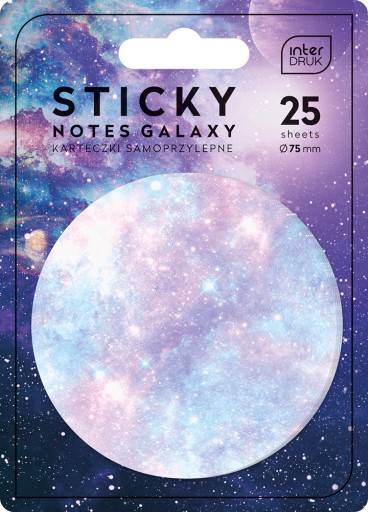 INTERDRUK KARTECZKI SAMOPRZYLEPNEKSZTAŁTY GALAXY