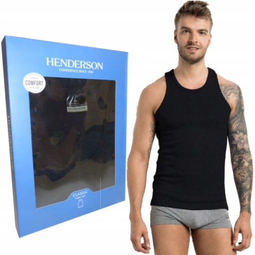 HENDERSON podkoszulek męski 1480 CLASSIC czarna M