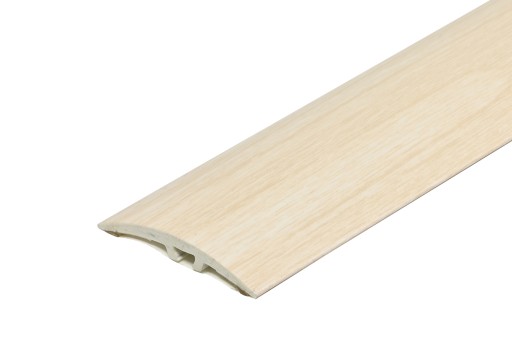 Listwa progowa PVC wcisk 40mm 2w1 Cezar L= 1,80m Dąb Biały