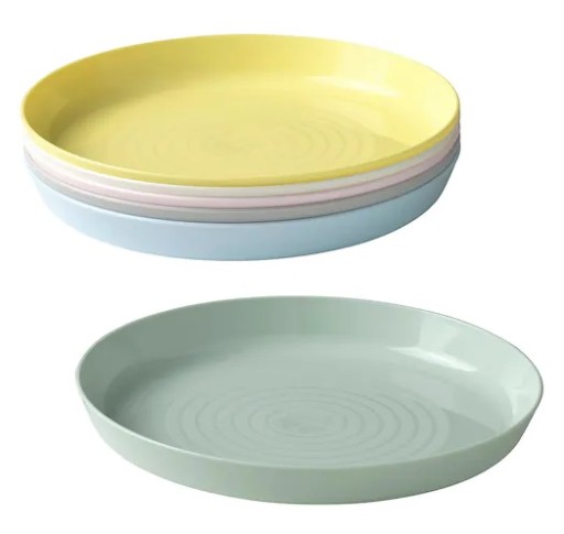 IKEA KALAS TALERZE PLASTIKOWE TALERZYKI 6 szt.