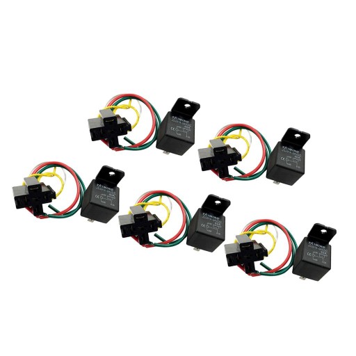 5x Automotive Car SPDT Przekaźnik DC 24V 5pin 40A