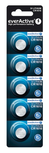 Bateria litowa CR1616 everActive (blister 5szt.)