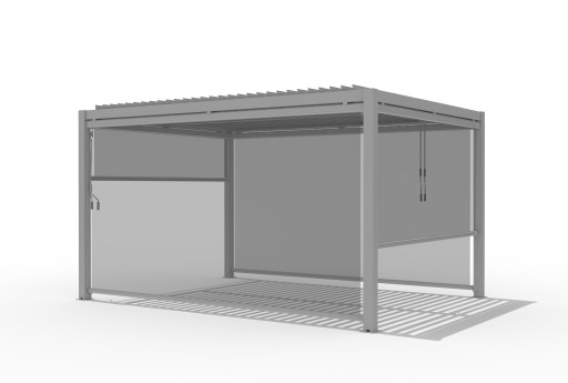 Roleta pionowa do pergoli Kea - szara 270x225cm