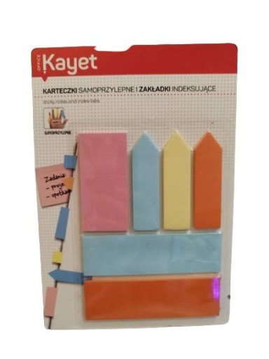 KARTECZKI SAMOPRZYLEPNE I ZAKŁĄDKI INDEKSUJĄCE KAYET H751