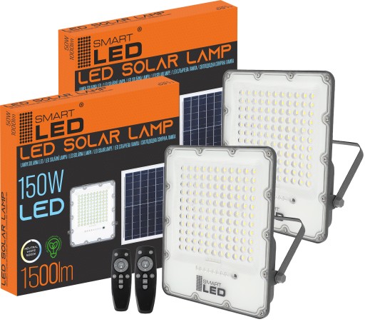 Lampa solarna halogen naświetlacz LED czujnik 150W