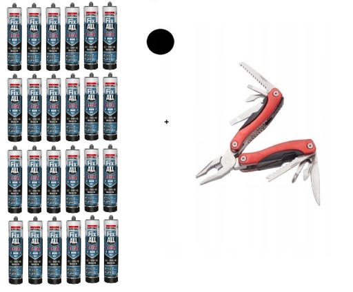24x SOUDAL KLEJ FIX ALL FIXALL FLEXI + MULTITOOL