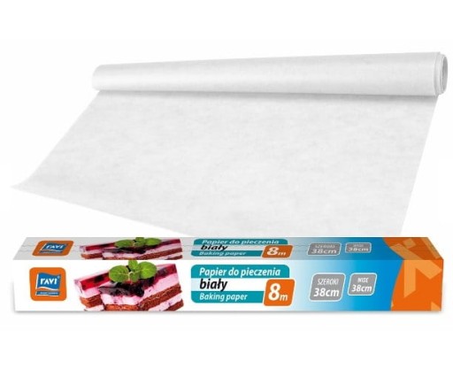 Papier do pieczenia szeroki biały