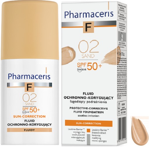 PHARMACERIS F Fluid korygujący 02 SAND SPF50 30 ml