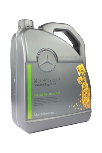 OLEJ MERCEDES ORYGINALNY 5W-30 5W30 MB 229.51 5L