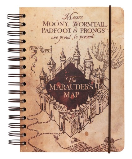 Harry Potter Mapa Huncwotów - zeszyt notes A5 90k
