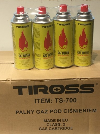 NABÓJ GAZOWY KARTUSZ GAZ TIROSS kARTON 28szt