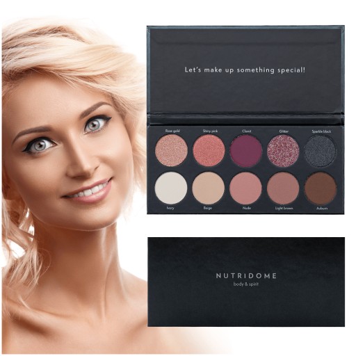 Trwałe cienie do powiek Paleta NUTRIDOME Basic