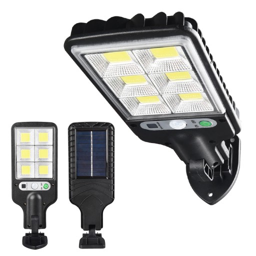 Lampa Solarna Zewnętrzna Czujnik Ruchu 72 LED COB