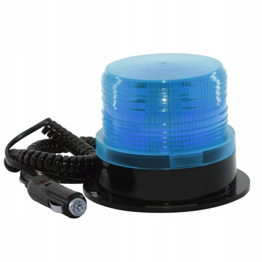 LAMPA OSTRZEGAWCZA KOGUT LED STROBO 12V 24V MAGNES