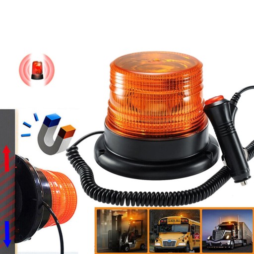 ŚWIATŁA OSTRZEGAWCZE LED 12/24V MIGAJĄCE ŚWIATŁO OSTRZEGAWCZE STROBOSKOPOWE