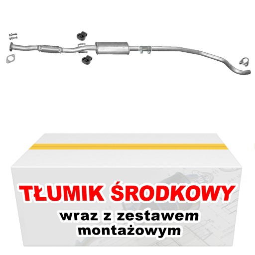 Tłumik środkowy Fiat Grande Punto 1.4i -16V