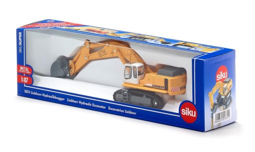 1874 SIKU KOPARKA HYDRAULICZNA LIEBHERR METAL + PLASTIK SKALA: 1:87 WIEK:3+