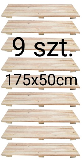 Podest blat drewniany 175x50 rusztowanie warszawskie ramka warszawska 9szt